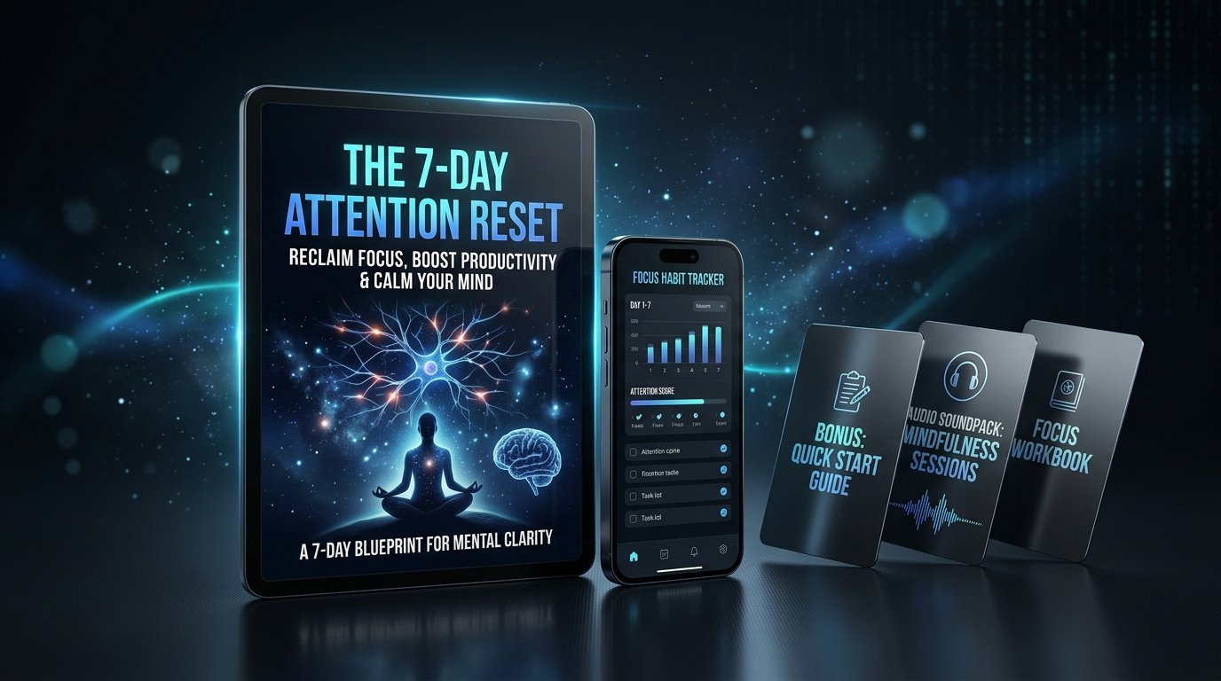The 7-Day Attention Reset Protocol Complete Bundle Mockup